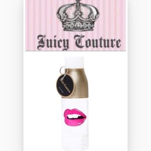 Juicy Couture Plastic Water Bottle With Pink Lips Water Bottle
